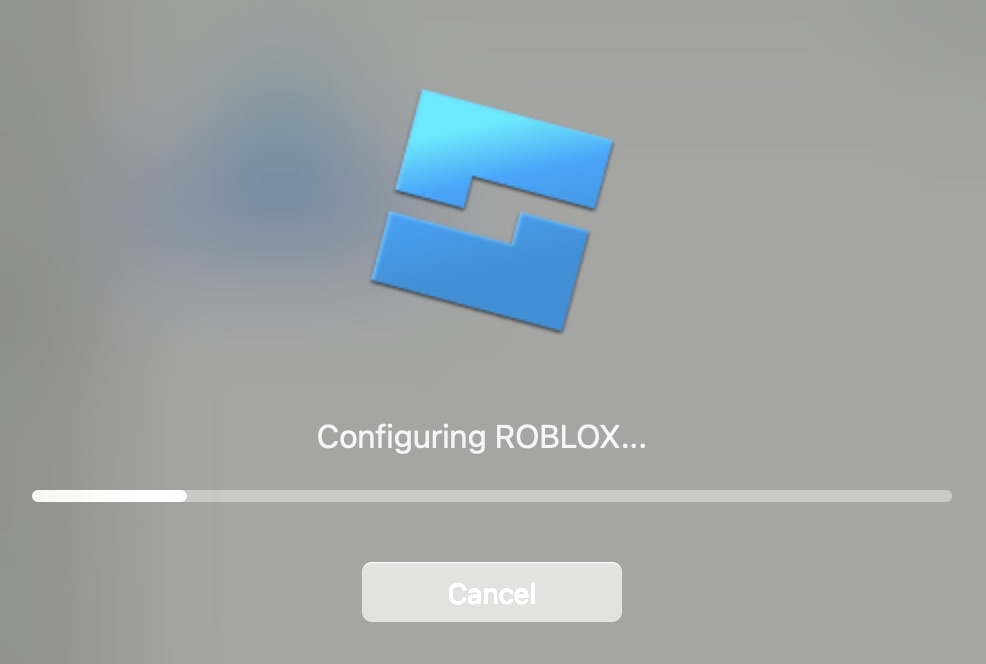 Roblox Studioインストール中の画面